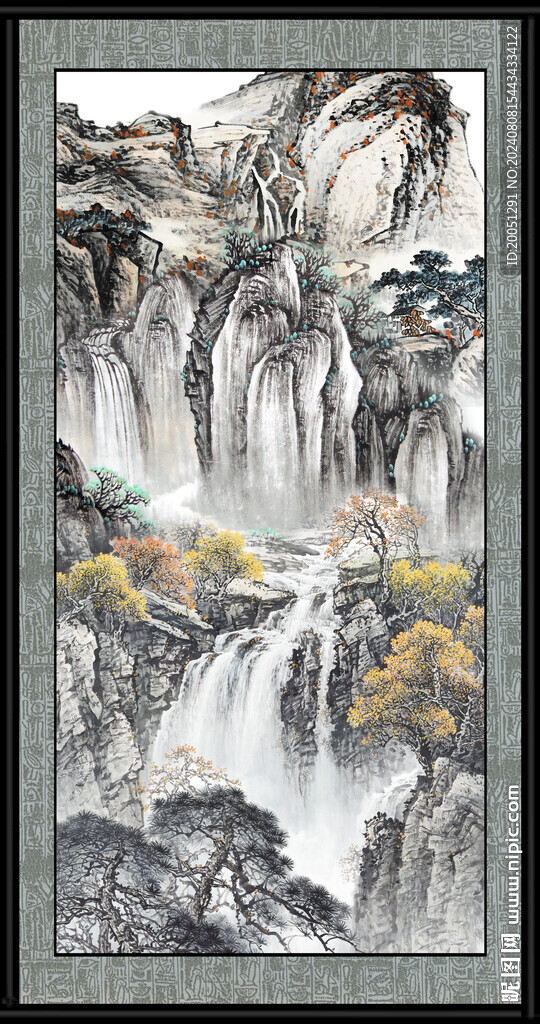 山水風景畫圖 