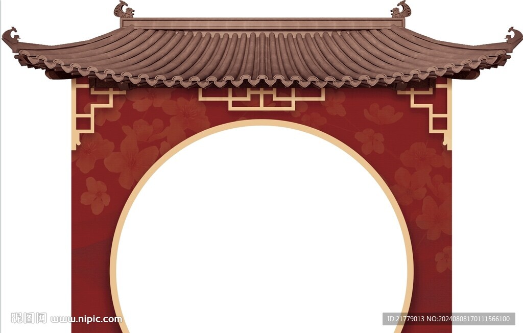 中式婚禮仿古房檐
