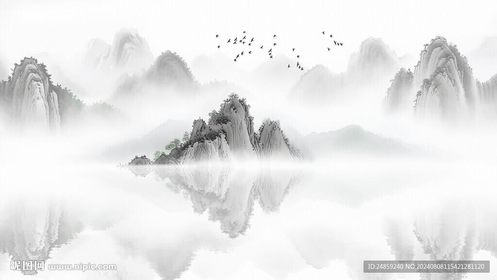 新中式山水裝飾畫