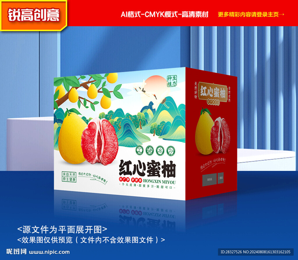 柚子包裝 蜜柚禮盒