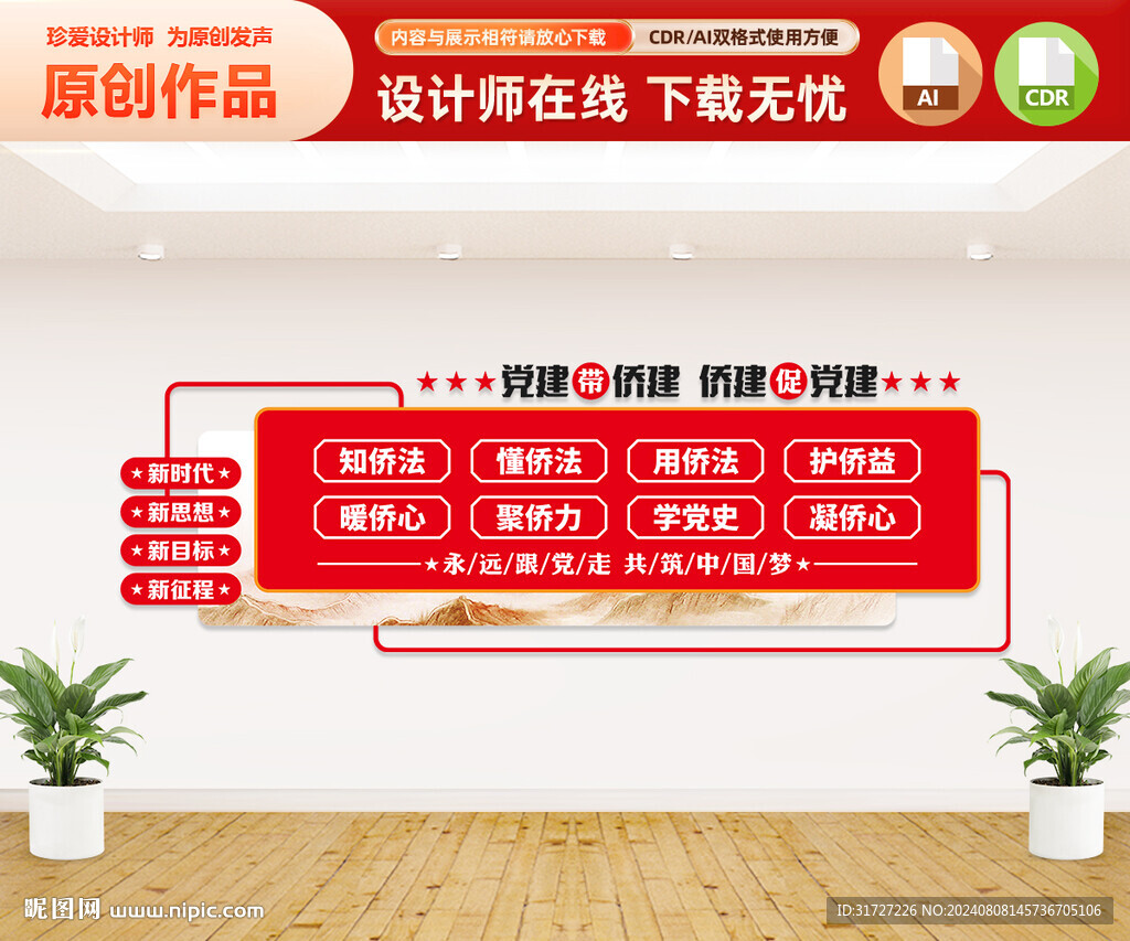 黨建帶僑建僑胞之家文化墻