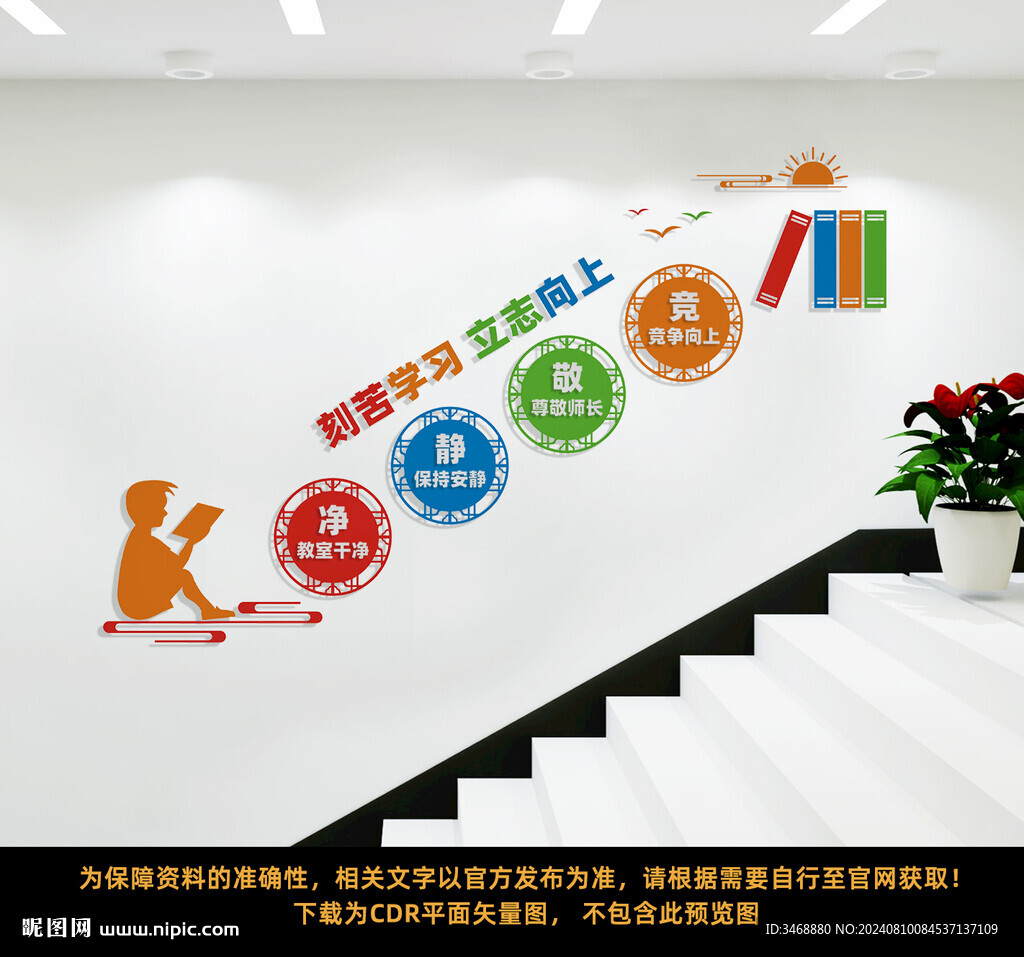 校園樓梯文化墻
