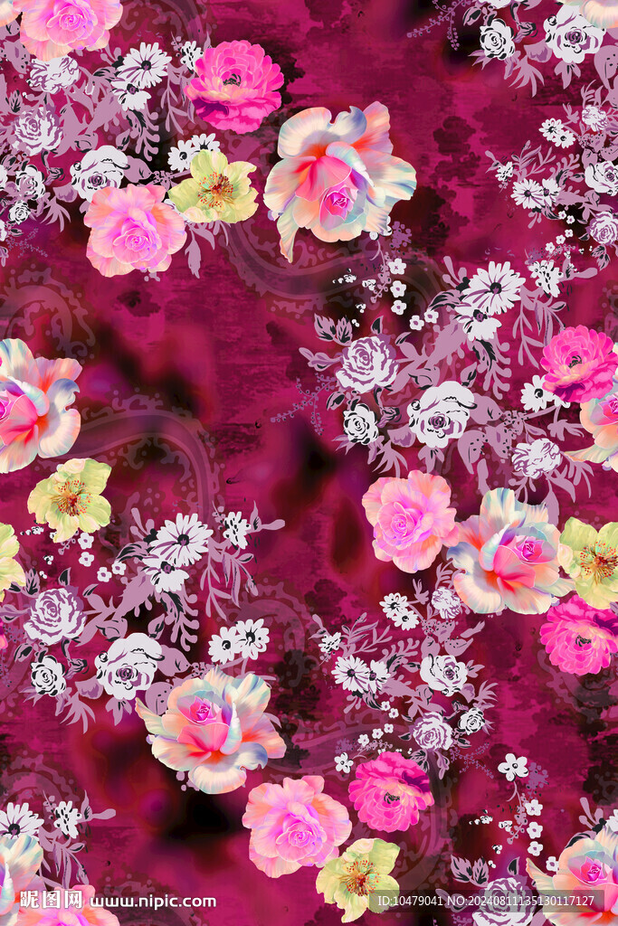 扎染花