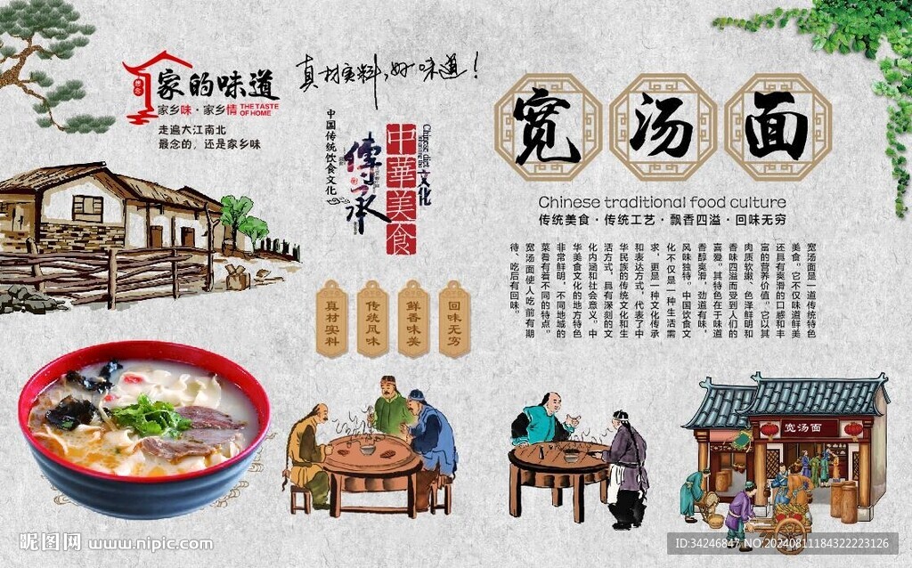 寬湯面