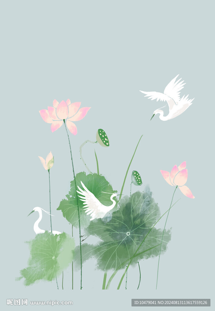 中國風荷花