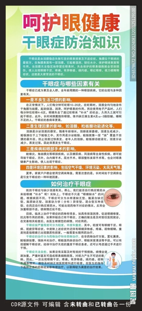 干眼癥展架