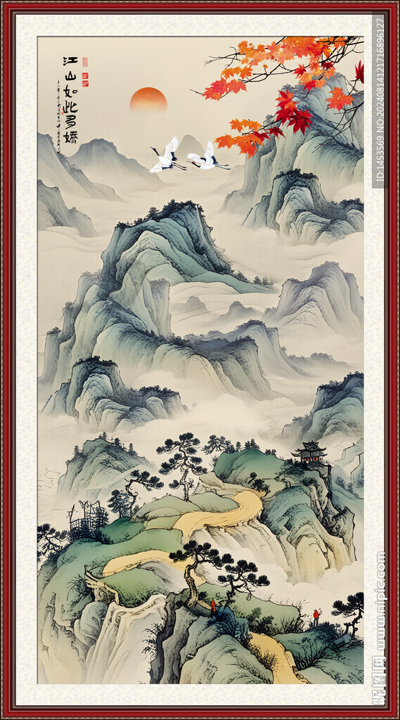 玄關(guān)山水畫(huà)