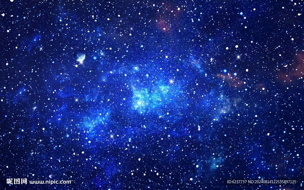 藍色星空背景墻