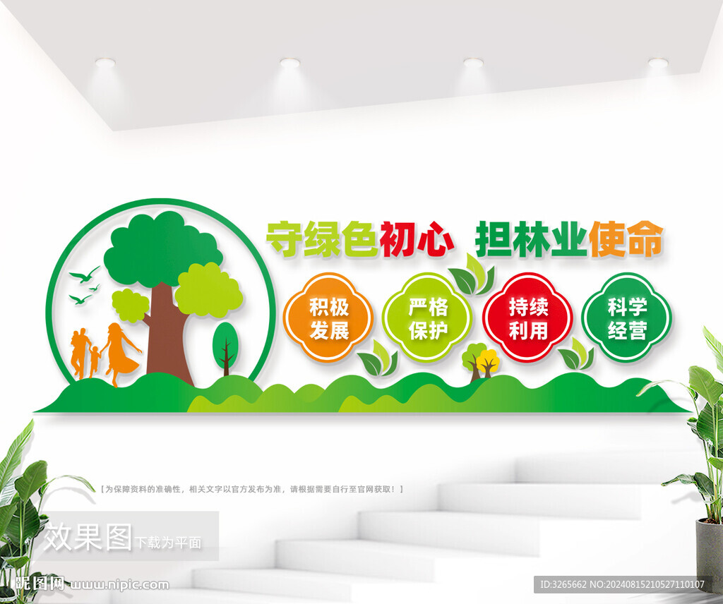 林業宣傳文化墻圖片
