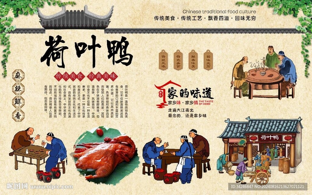 荷葉鴨 