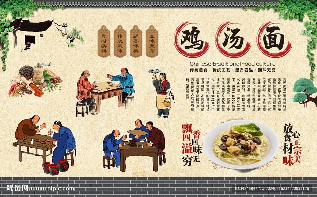 雞湯面 