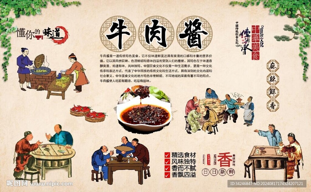 牛肉醬背景墻 