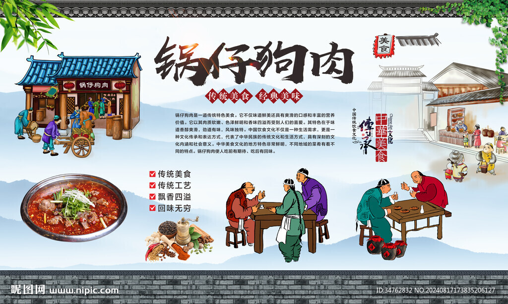 狗肉背景墻 