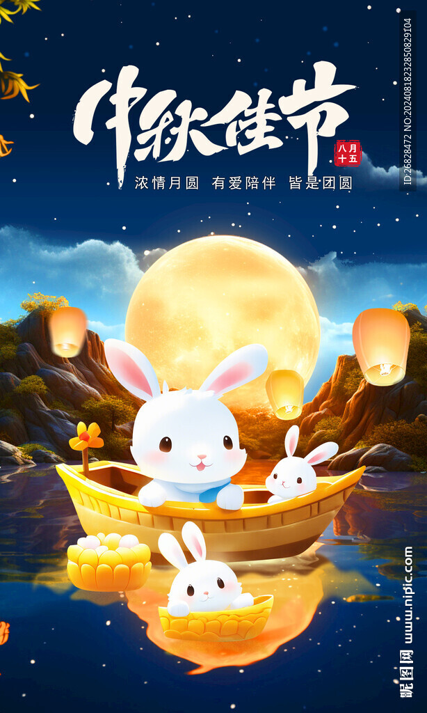 中秋海報(bào)圖片