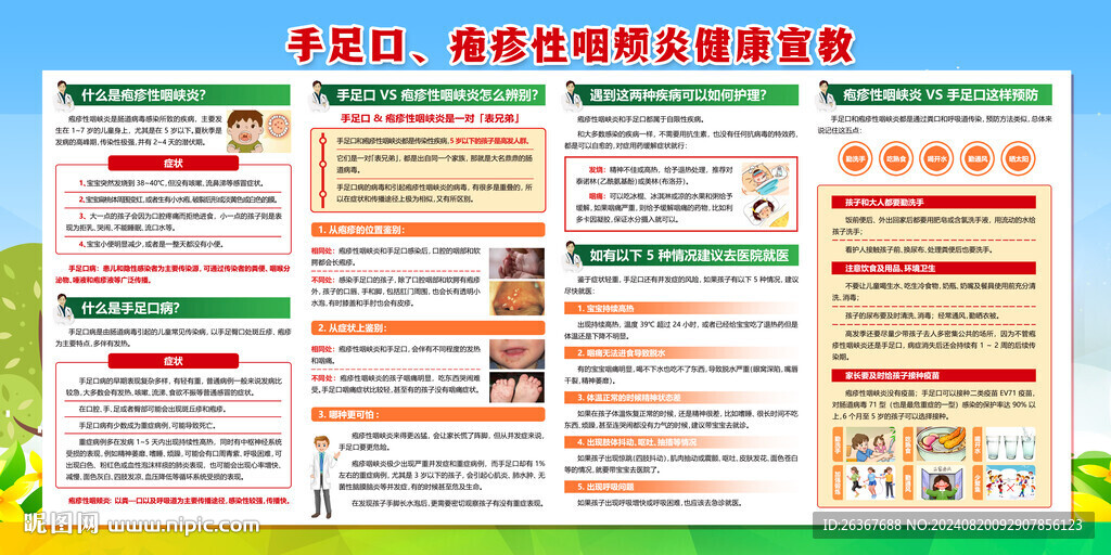 兒童皰疹性咽峽炎知識