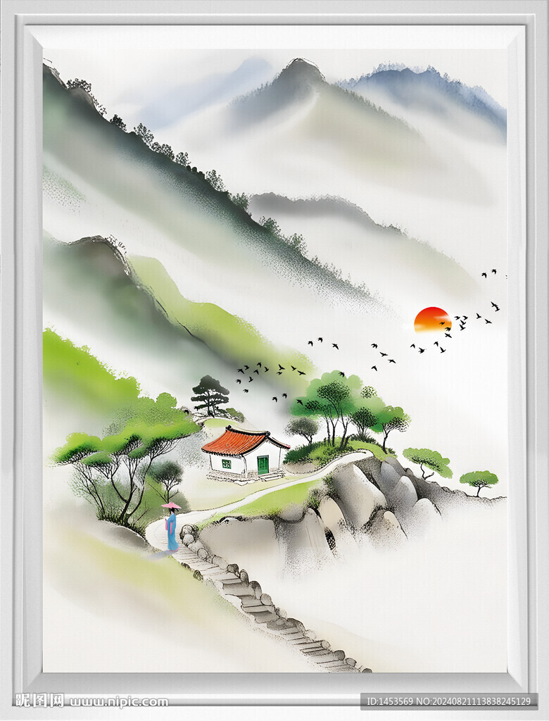 新中式國畫山水畫
