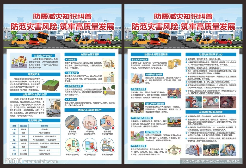 防震減災(zāi)宣傳單