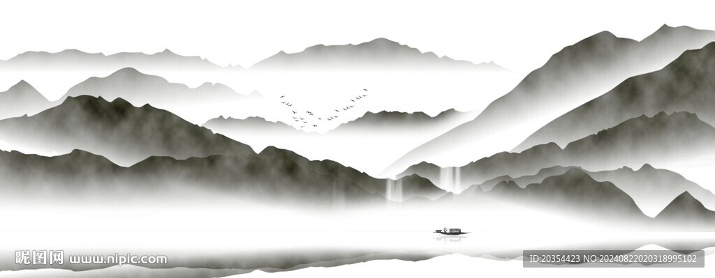 山水裝飾畫(huà)