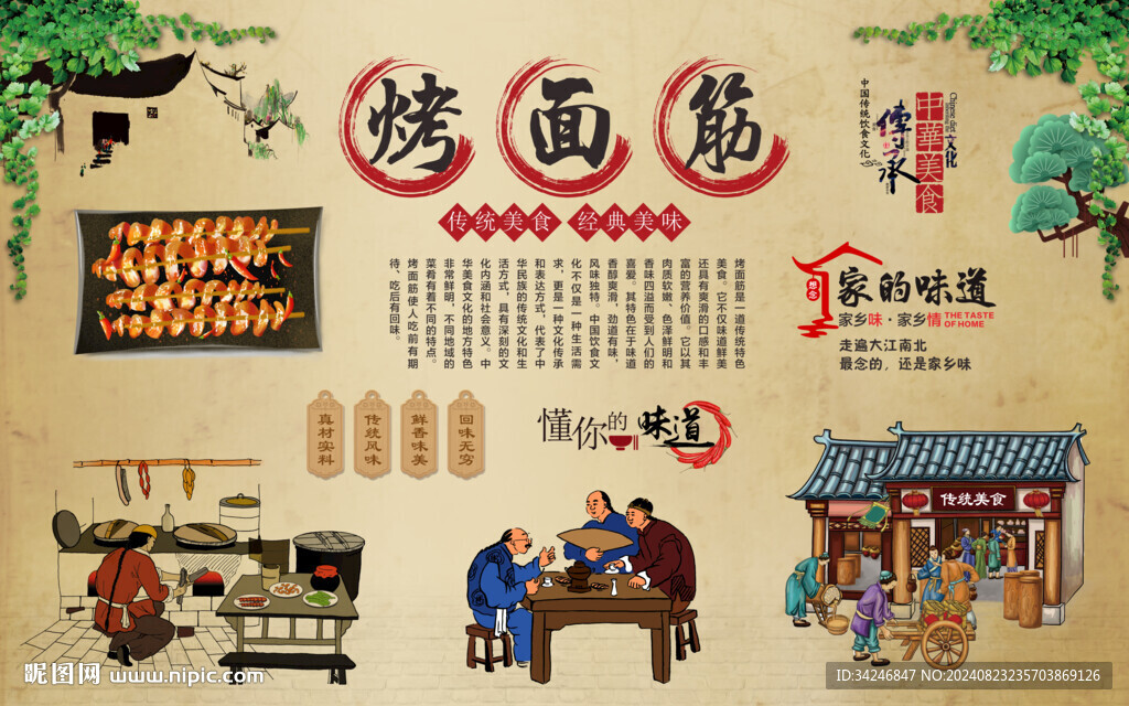 烤面筋 