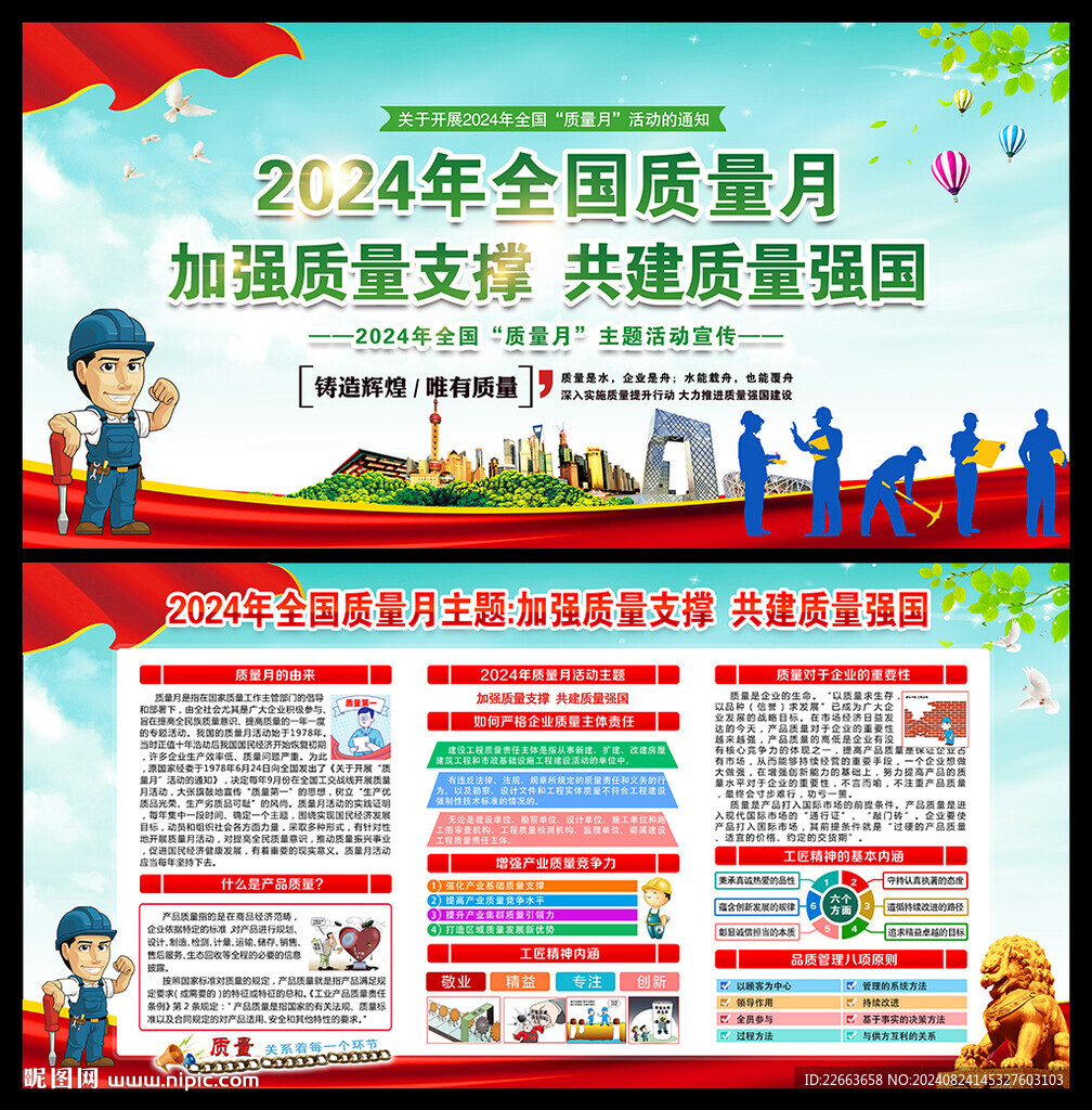 2024年全國質(zhì)量月宣傳展板