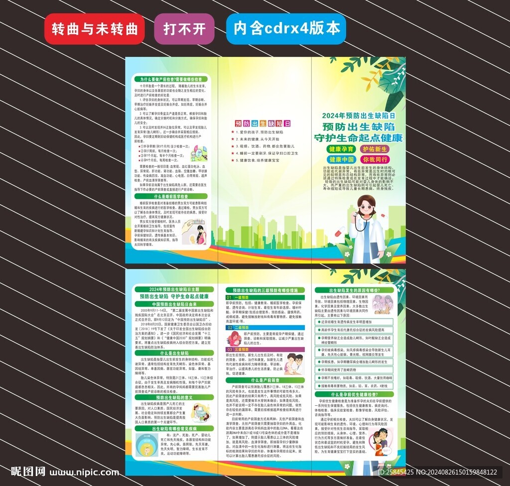 2024年預(yù)防出生缺陷日折頁