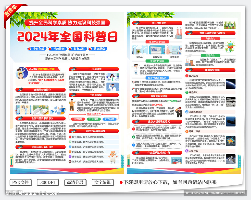 2024年全國科普日宣傳單