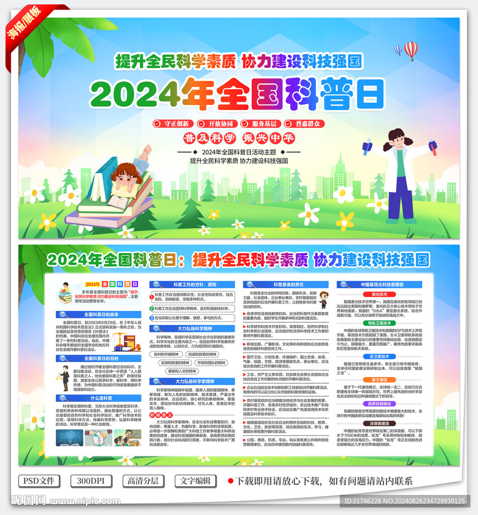 2024全國科普日宣傳欄