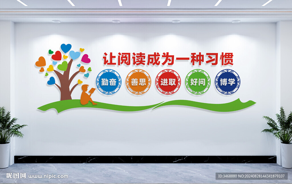 圖書室文化墻