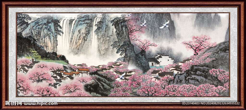 山水風(fēng)景畫(huà) 
