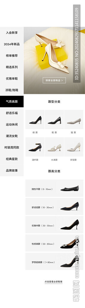 電商淘寶店鋪寶貝分類模板