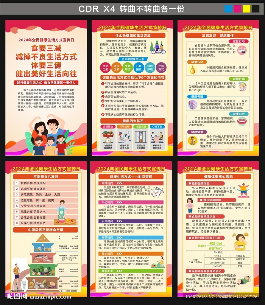 健康生活方式海報(bào)