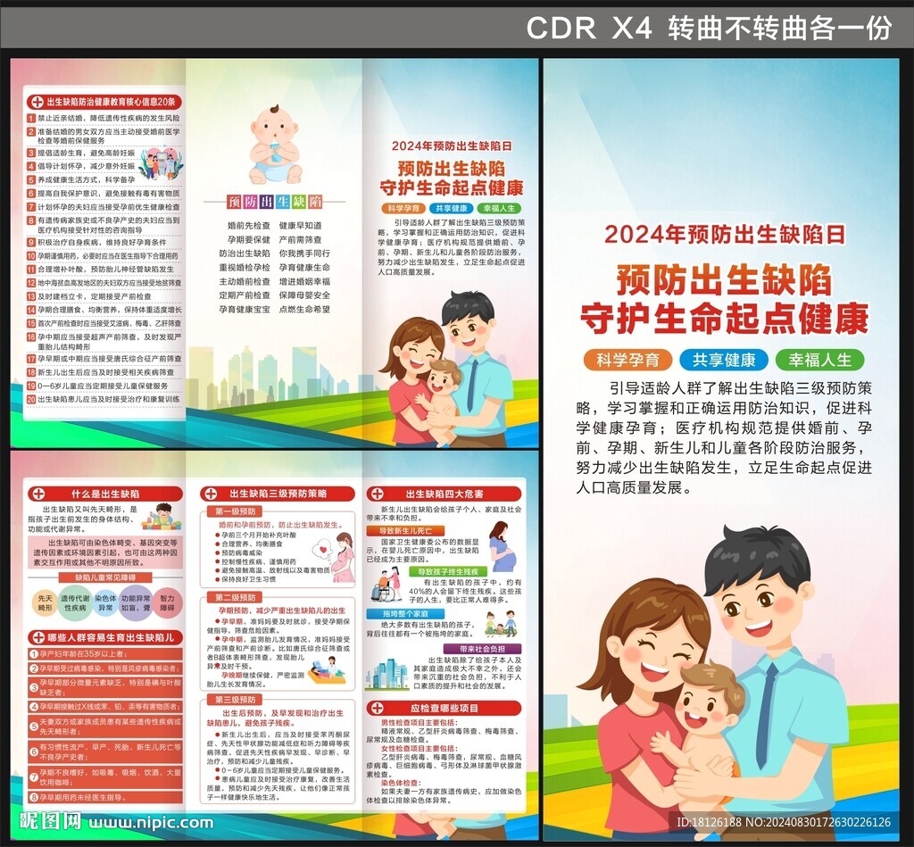預防出生缺陷日三折頁
