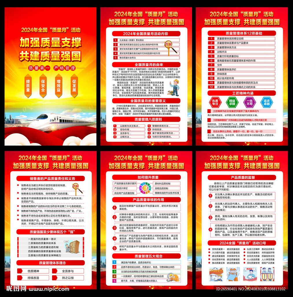 2024年全國質(zhì)量月展板