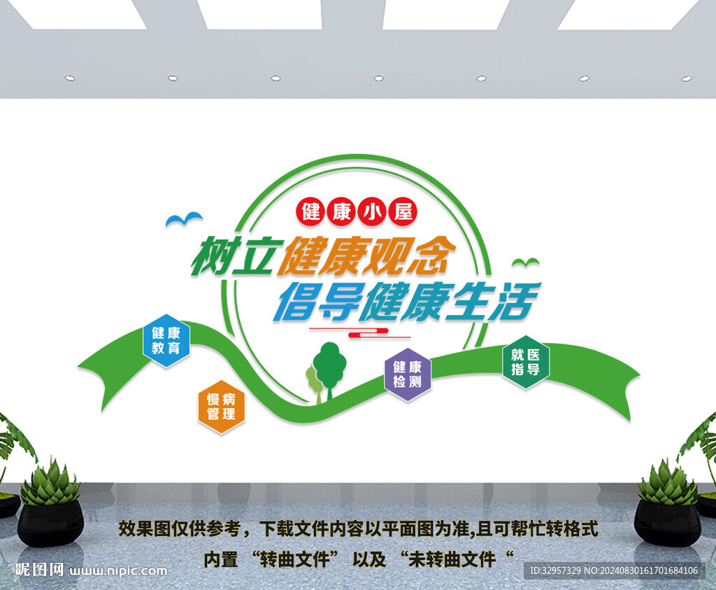 健康小屋文化墻