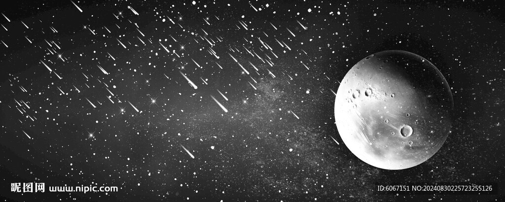 巨幅黑色星空背景圖