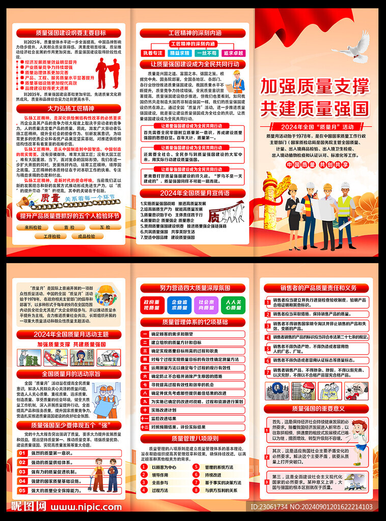 2024年全國質(zhì)量月三折頁
