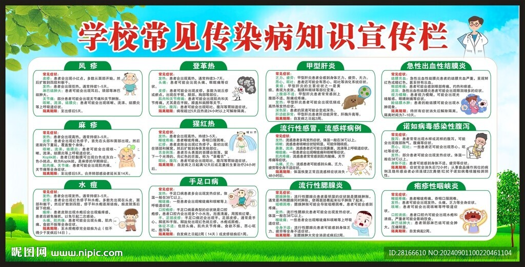 學校常見傳染病預防知識