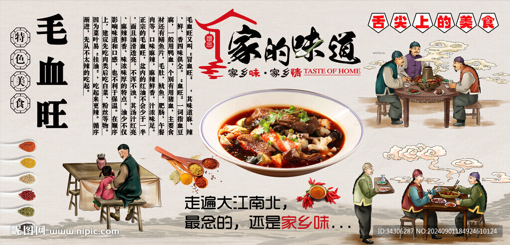 毛血旺背景墻