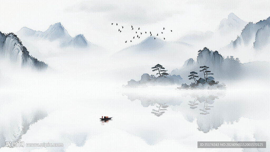 山水背景墻