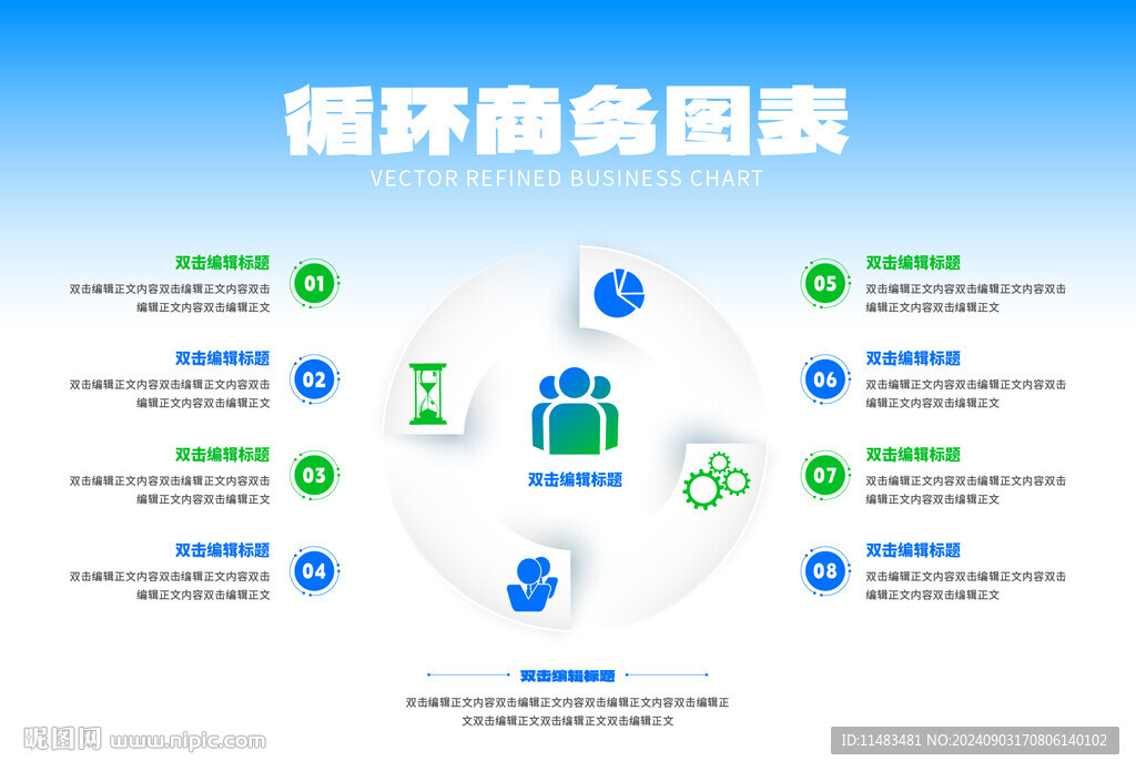 商務(wù)循環(huán)信息圖表