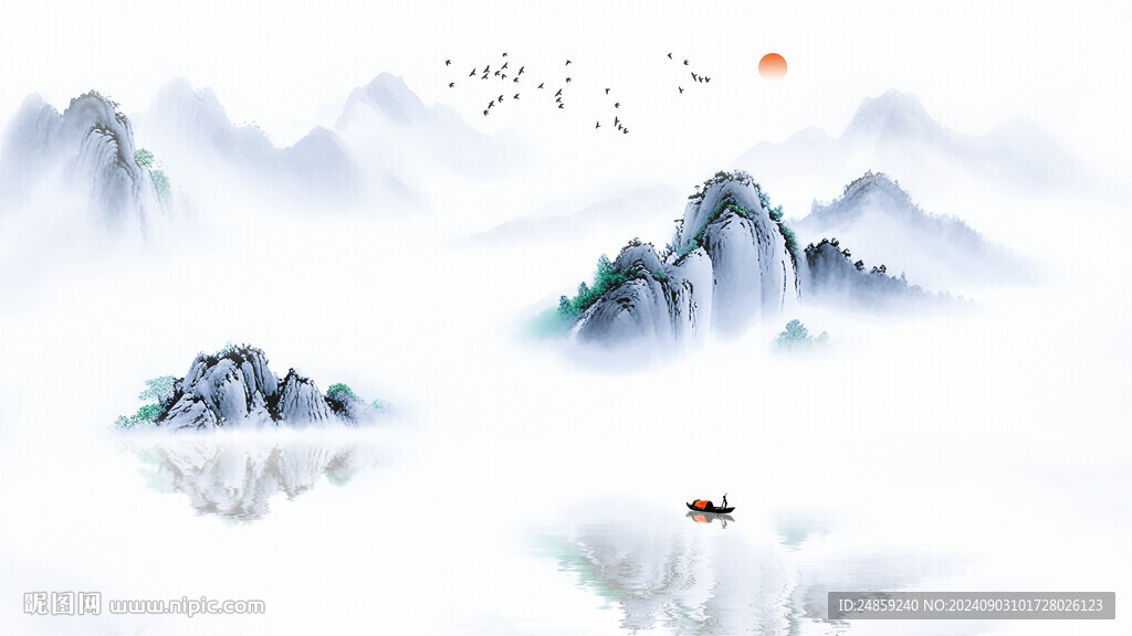 意境禪意背景