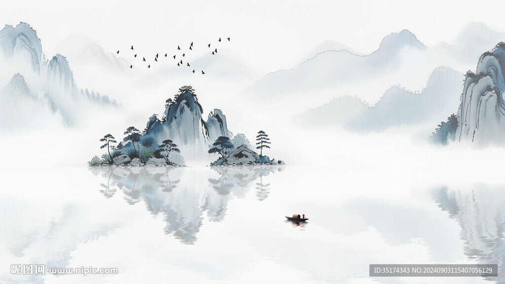 山水沙發(fā)背景