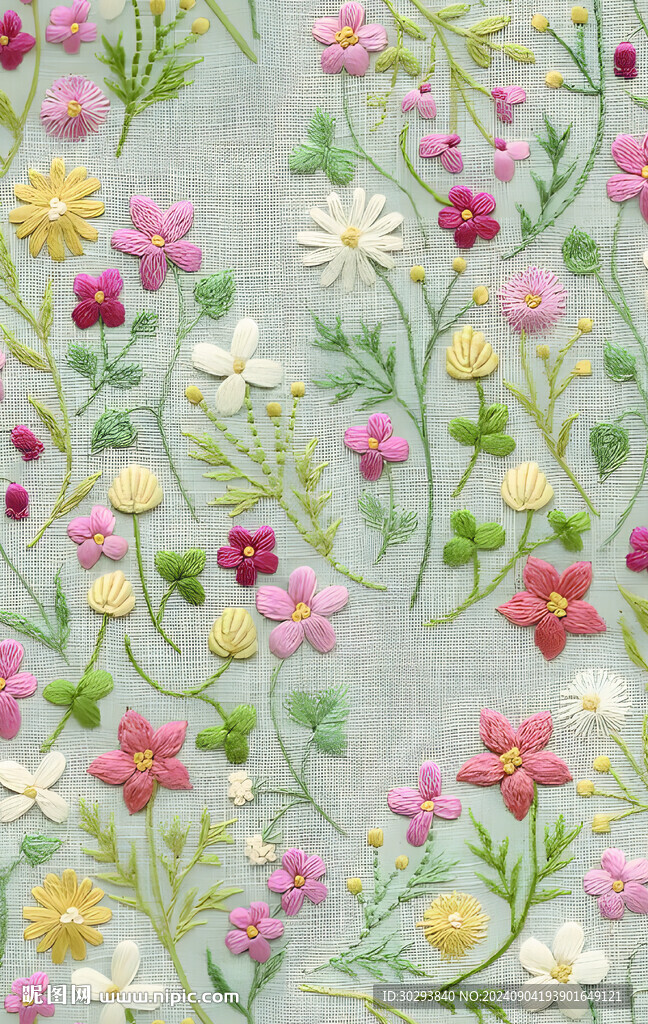 刺繡小碎花