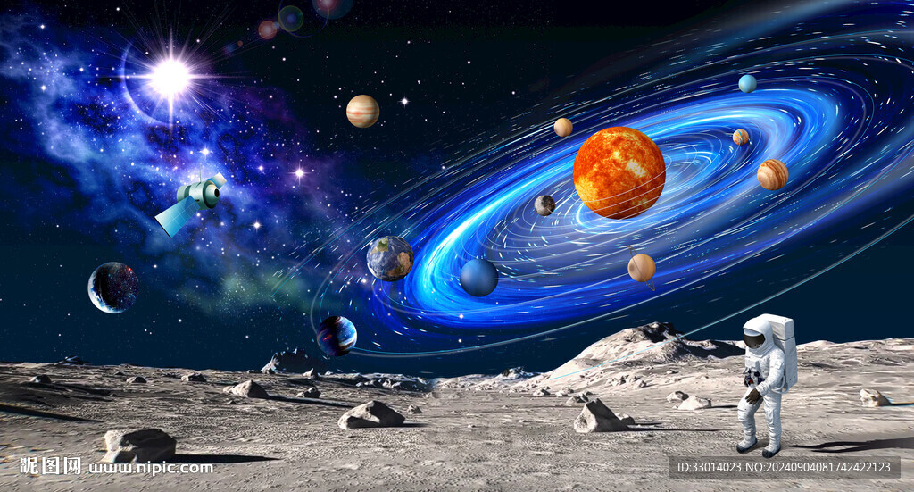 星空月球漫步