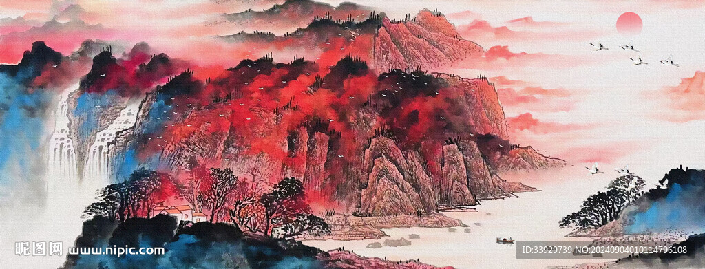 水墨畫千里江山