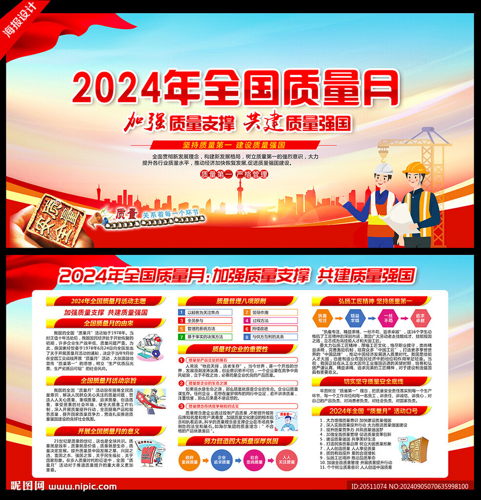 2024年質量月展板