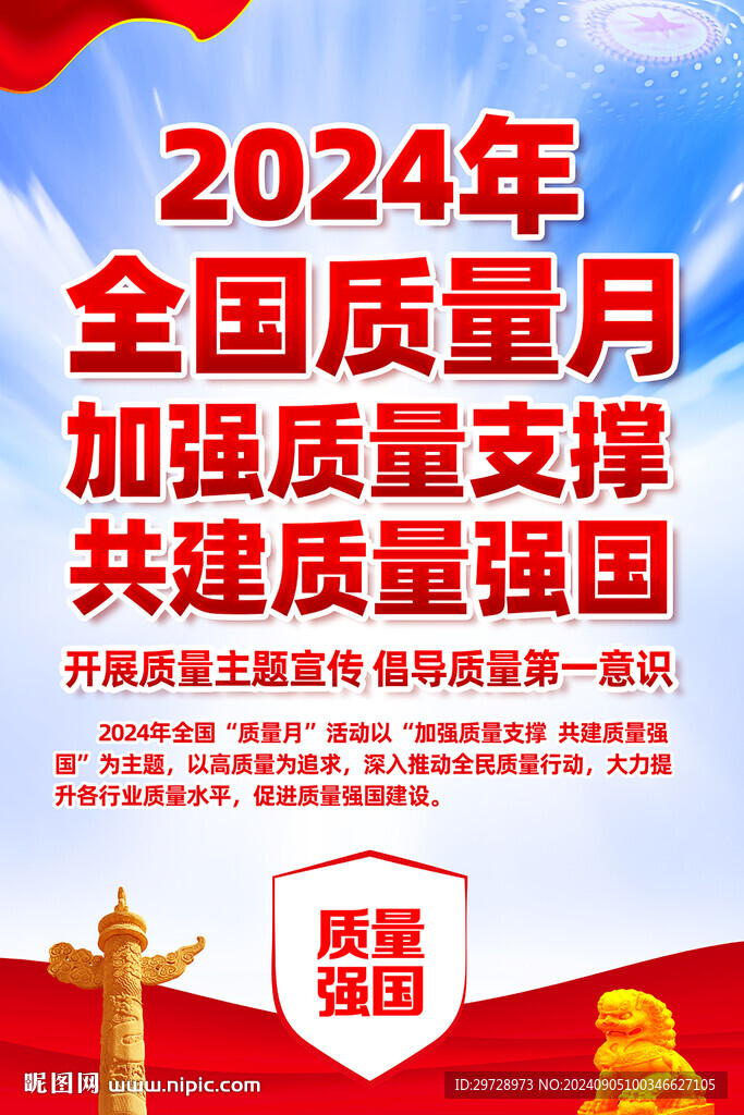 全國質(zhì)量月掛圖