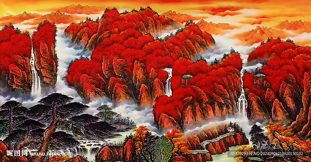 鴻運(yùn)當(dāng)頭風(fēng)景畫