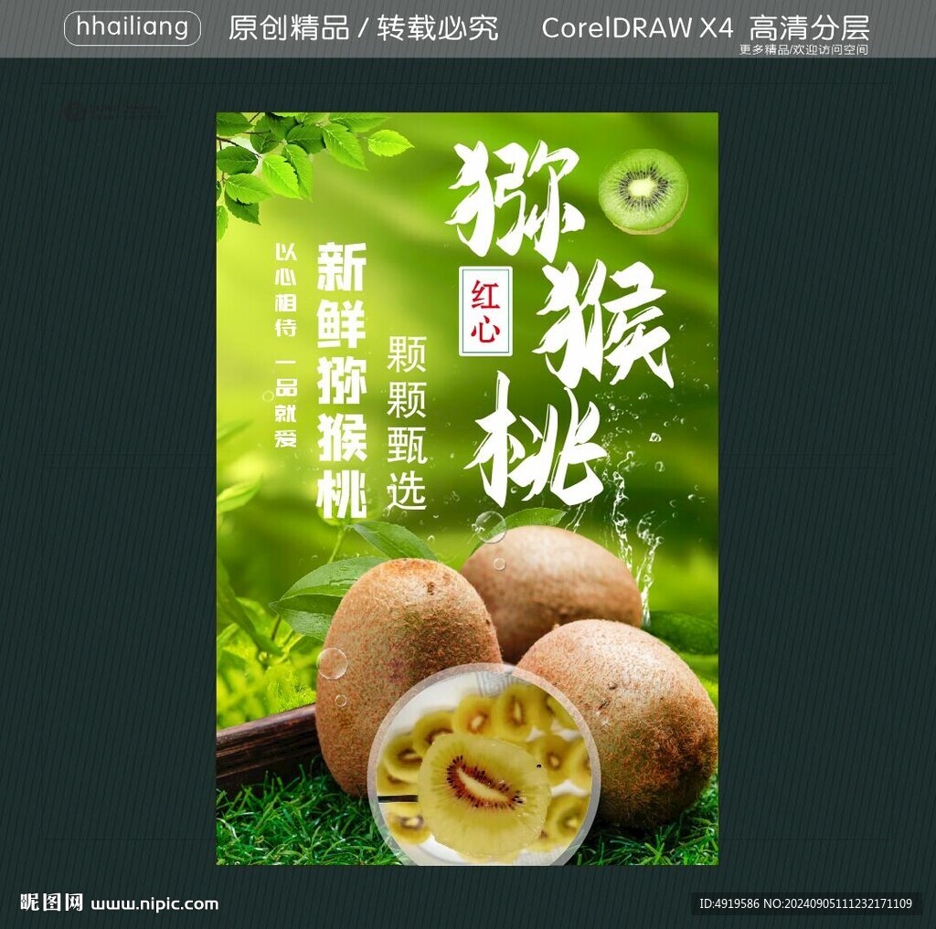 紅心獼猴桃海報(bào)