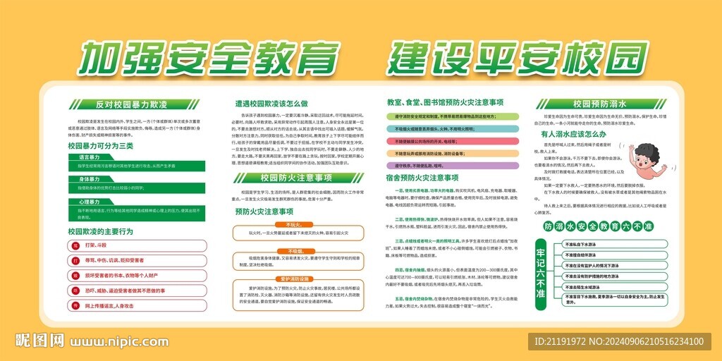 平安校園宣傳欄